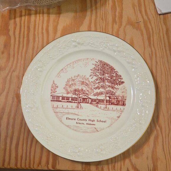 Homer Laughlin Collectable Plate​ - Elmore County High School-Eclectic, Alabama - Picture 1 of 4